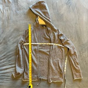 S / GUC Banana Republic Luxury Blend Cashmere Zip Up Hoodie Gray / Grey